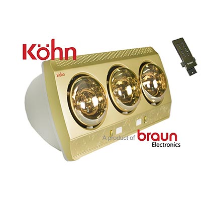 Đèn sưởi 4 bóng Braun Kohn BU04GR