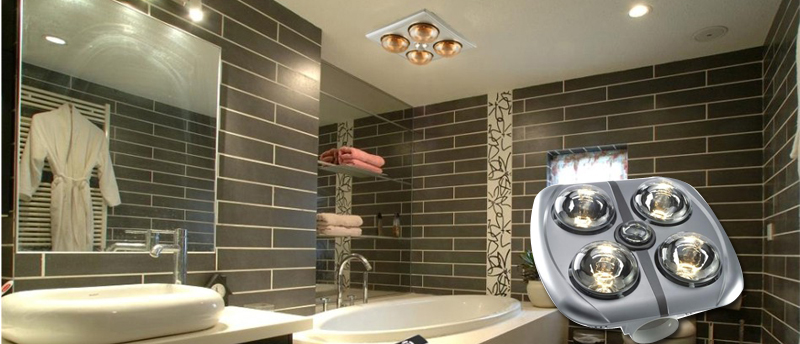 Đèn sưởi nhà tắm Kottmann 2 bóng âm trần K9S