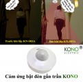 Cảm ứng bật đèn KONO KN-S03A, tích hợp 3 mắt quét hồng ngoại.